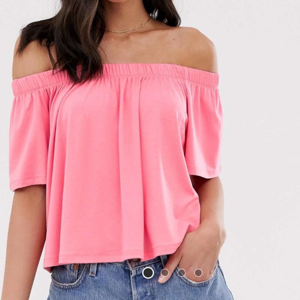 ASOS off should swing top pink